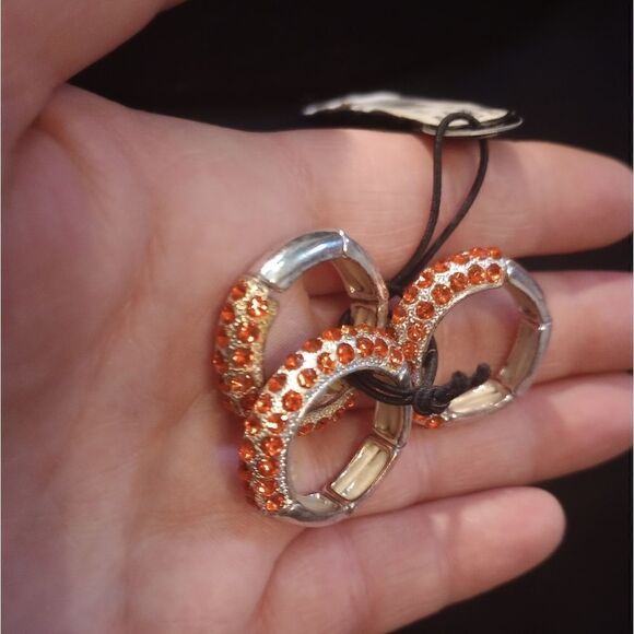 Lane Bryant 3 piece silver tone ring set;NWT - Picture 4 of 9